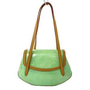 Louis Vuitton Monogram Vernis Biscayne Bay PM Handbag Peppermint